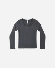 Ribbed Long Sleeve || Midnight