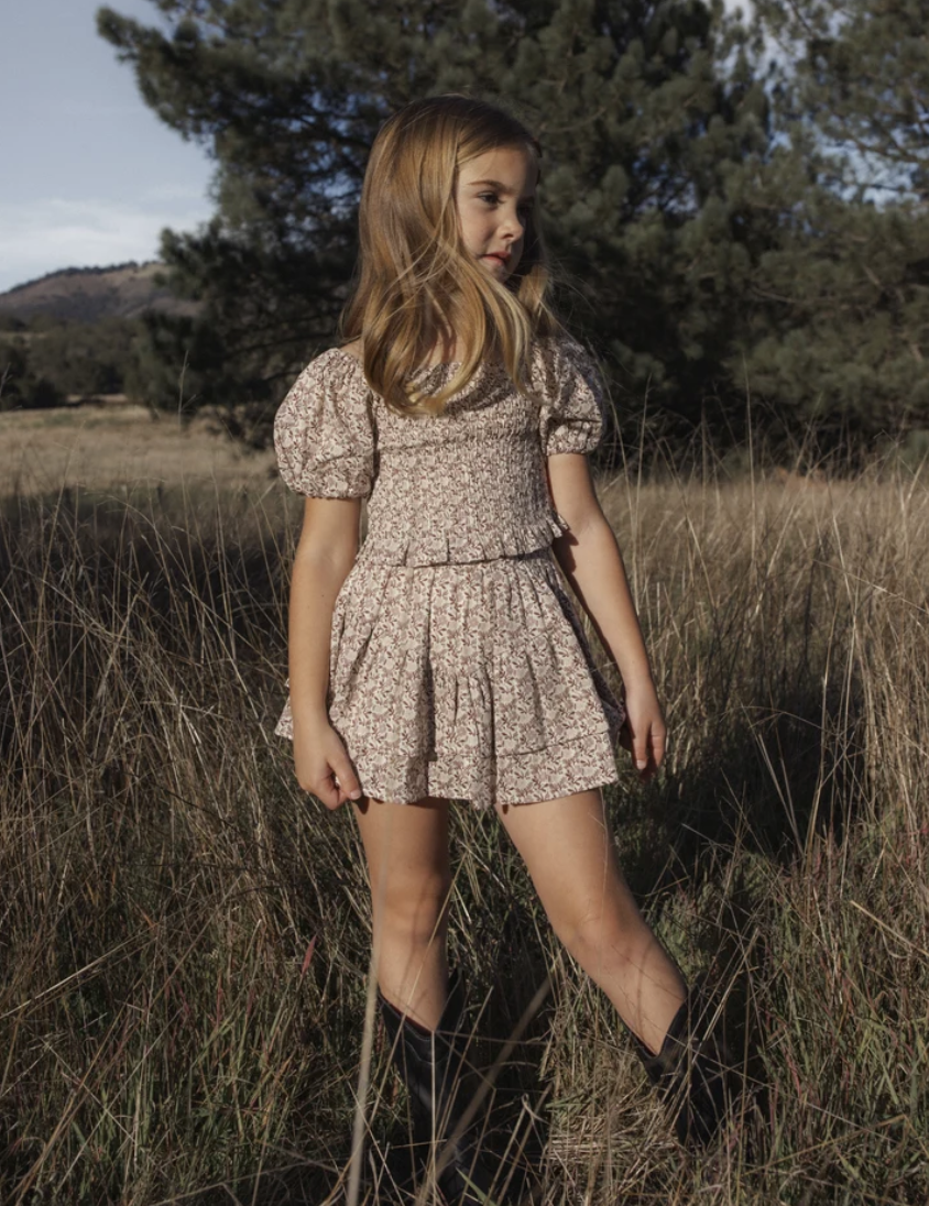 Tiered Mini Skirt || Primrose