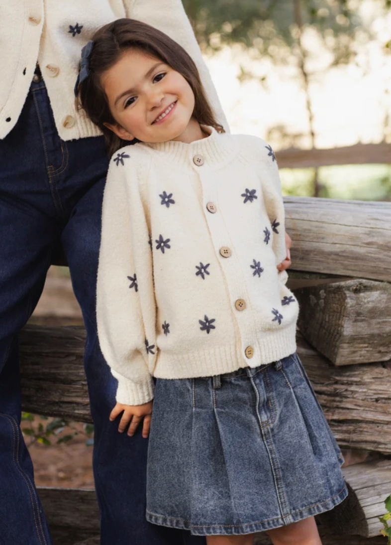 Tulip Cardigan || Midnight Daisy