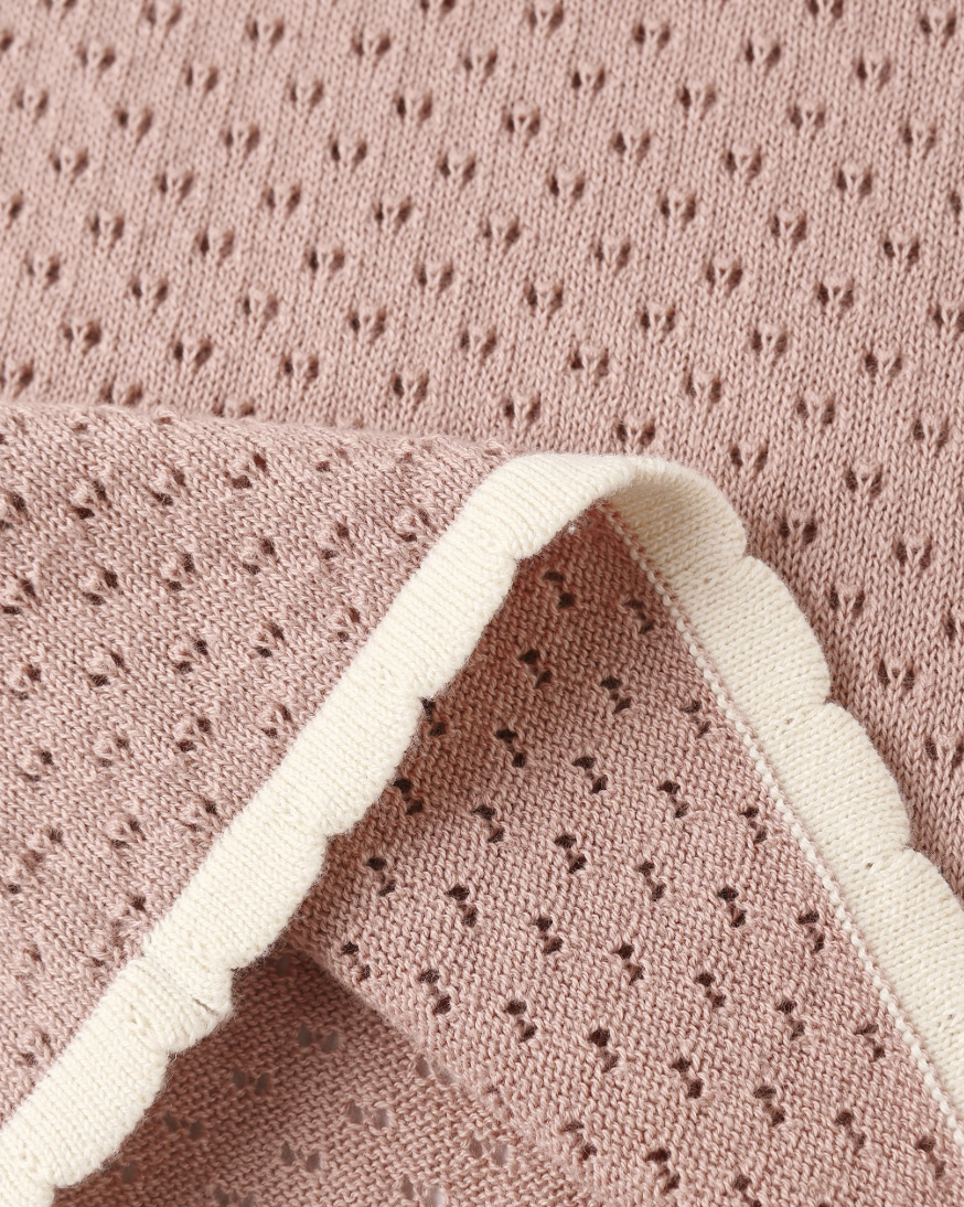 Pointelle Knit Pant || Rosewood