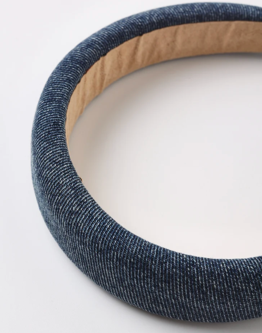 Padded Headband || Indigo