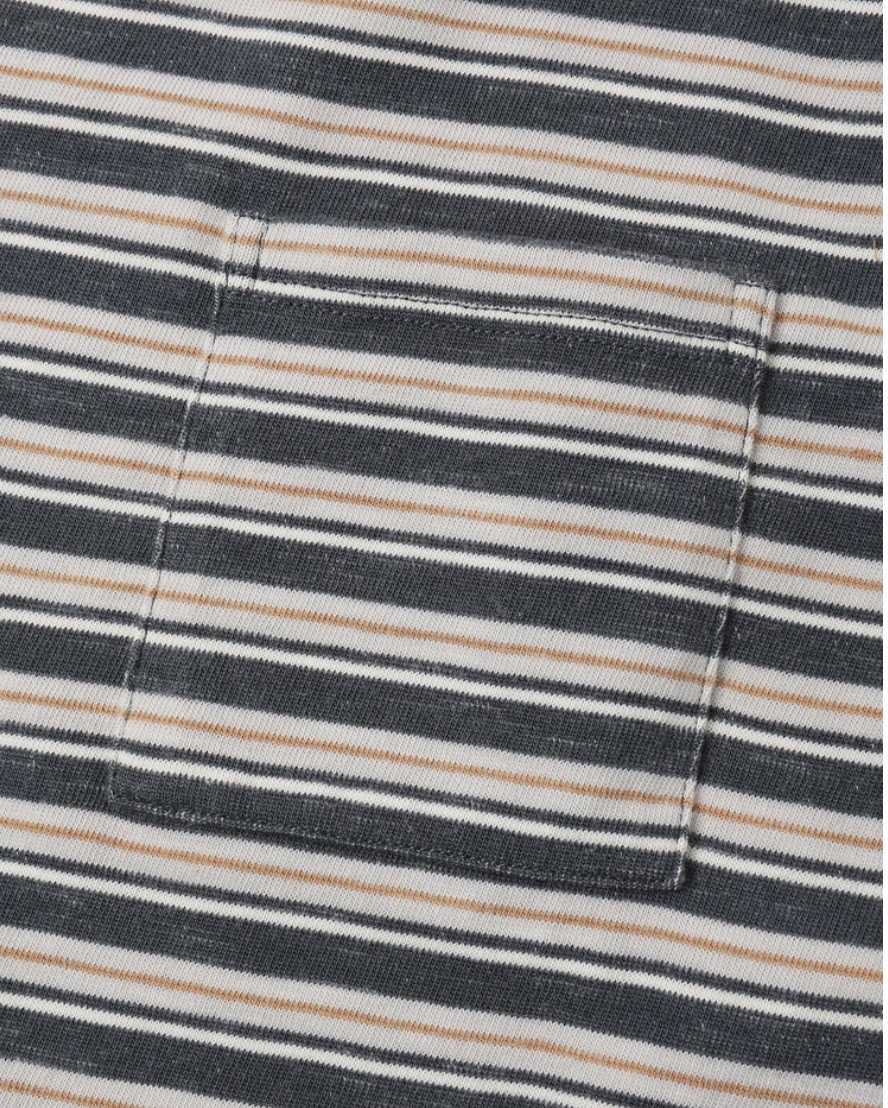 Relaxed Long Sleeve Tee || Blue Stripe
