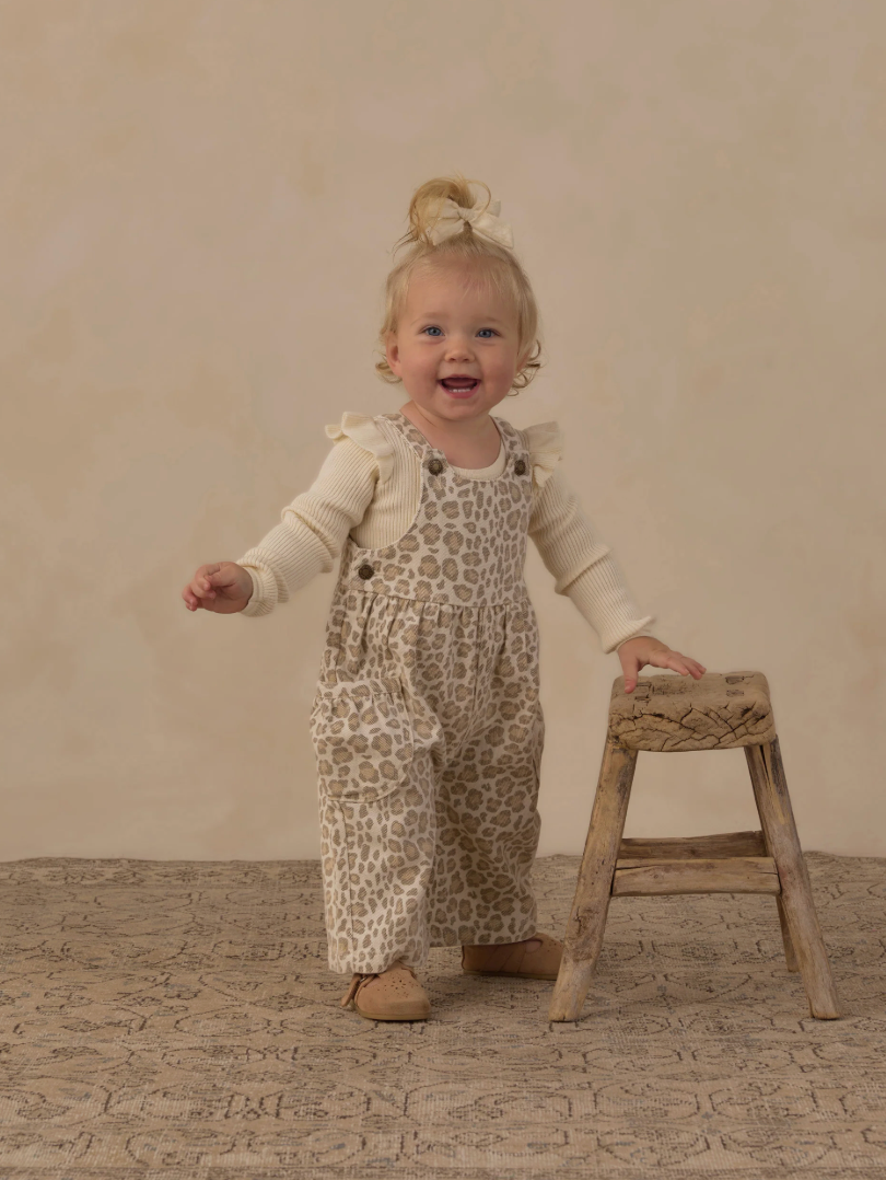Wide Leg Overall || Leopard
