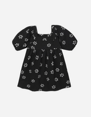 Gretta Babydoll Dress || Black Daisy
