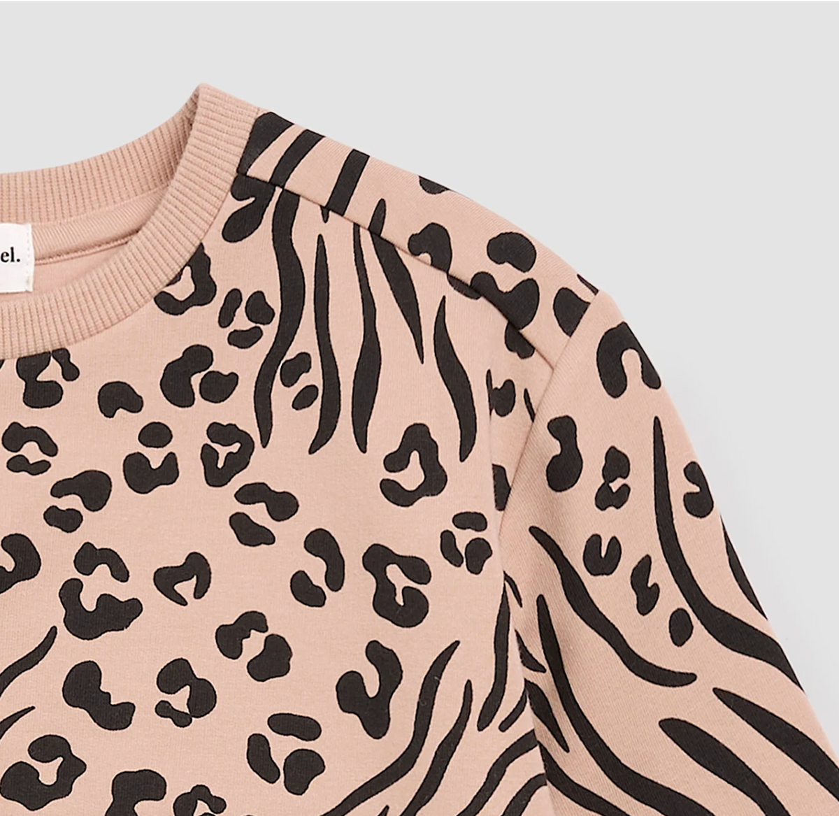 Animal Print Bubble Sweatshirt