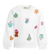 Sweet Holiday Patch Sweatshirt