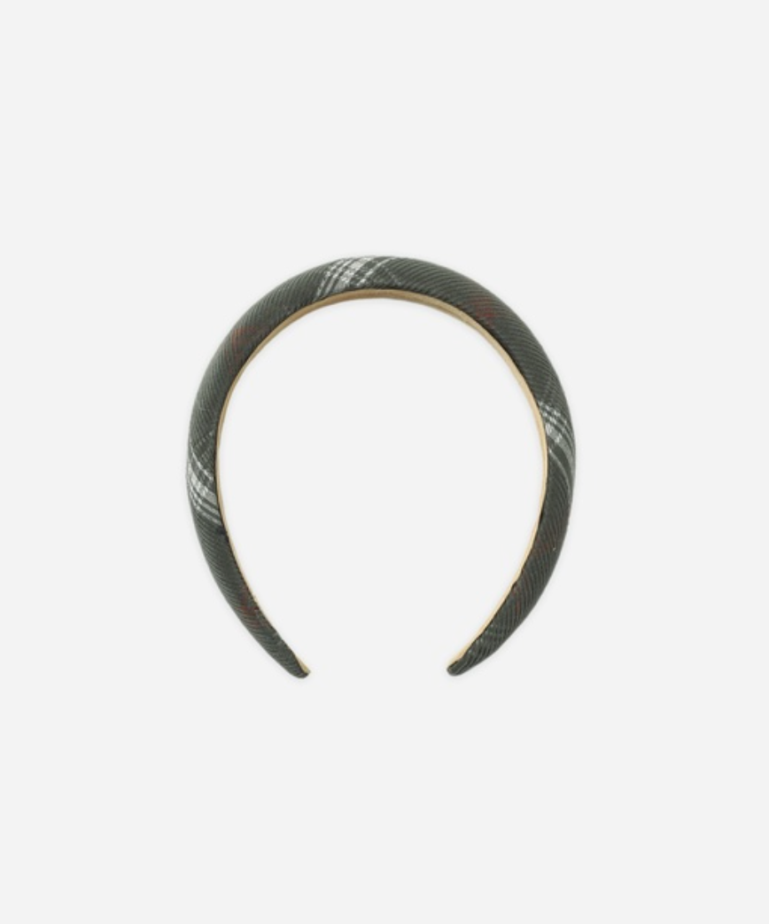 Padded Headband|| Holiday Plaid