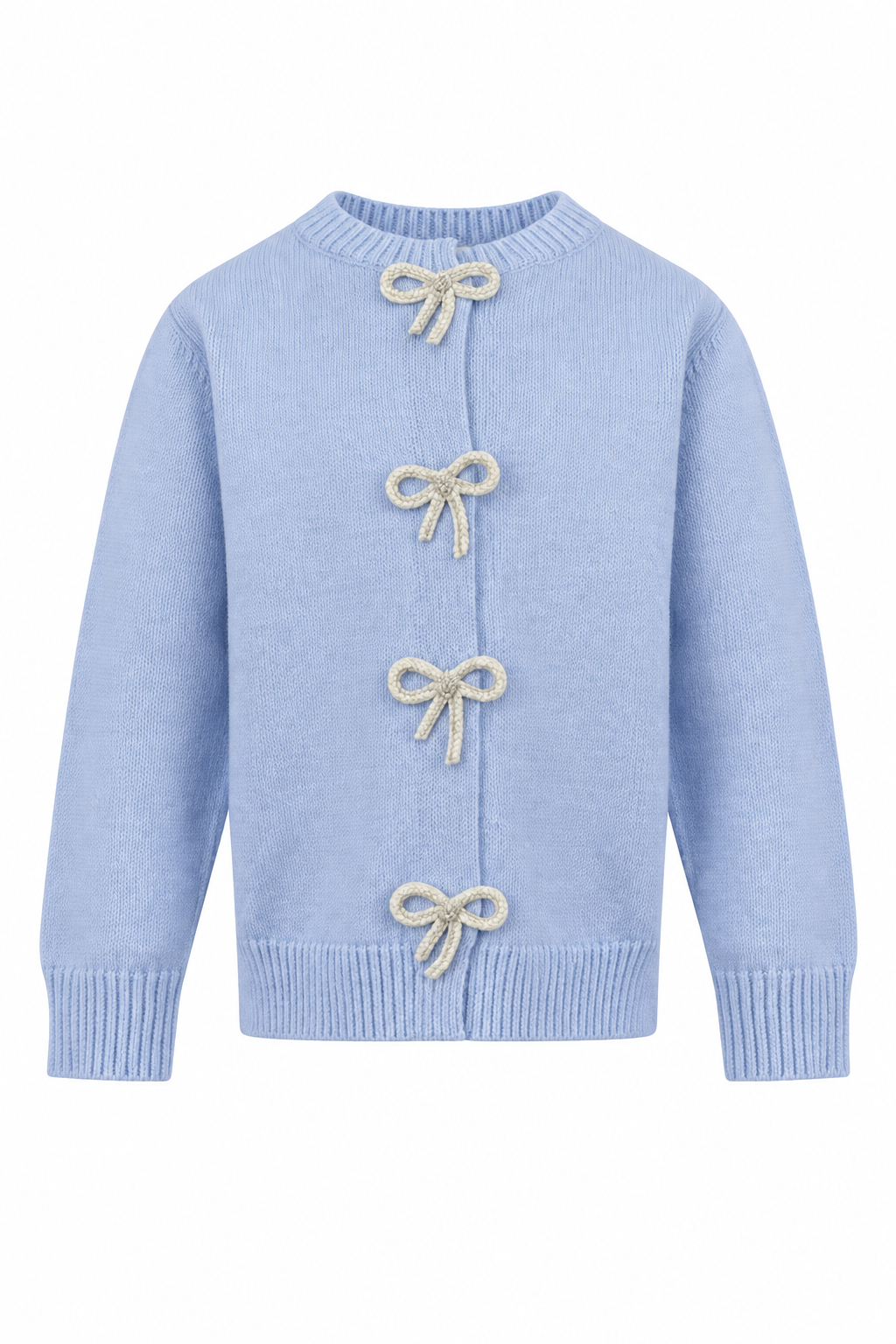 Azure Crystal Bow Cardigan