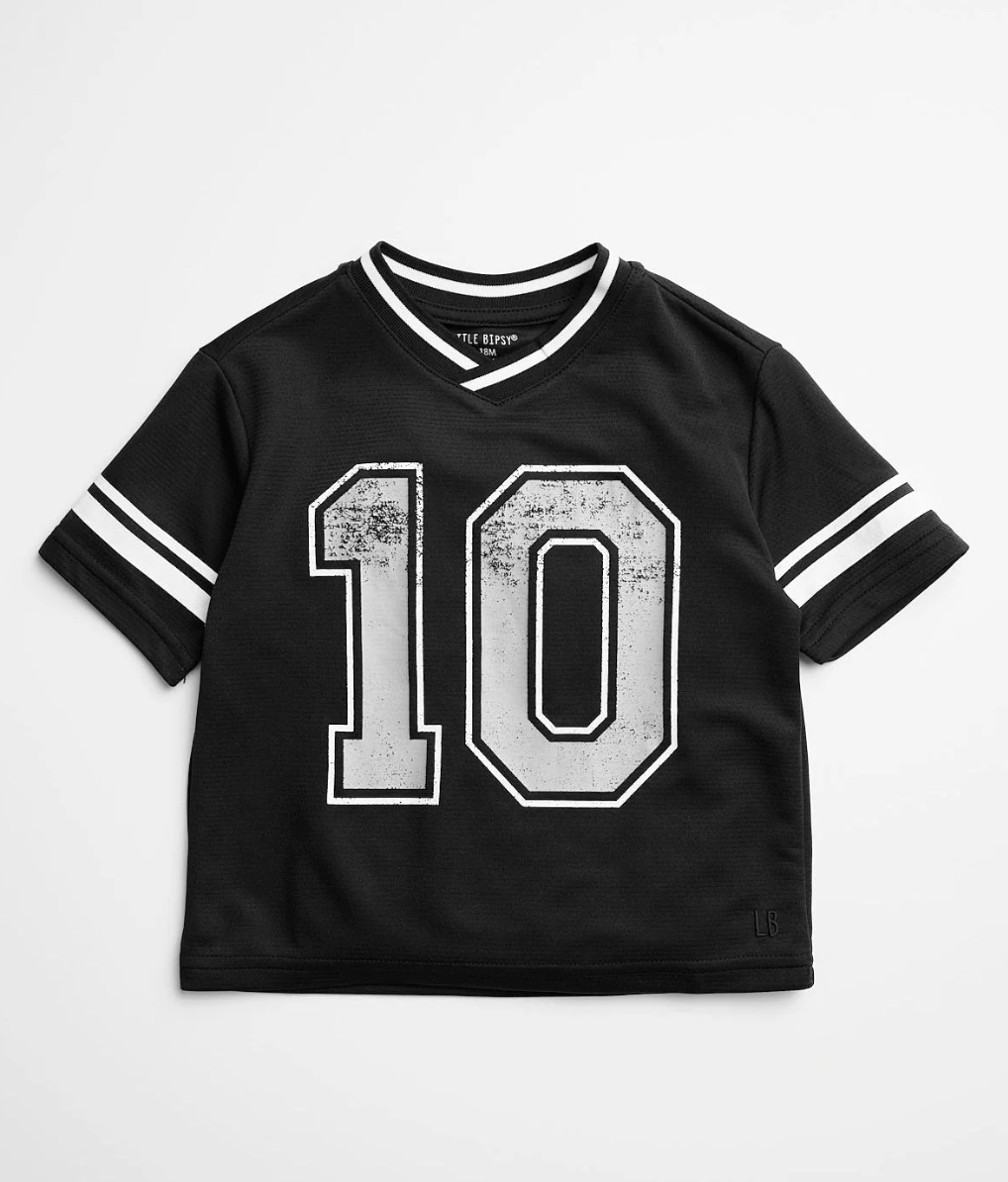 Varsity Mesh Tee - Black