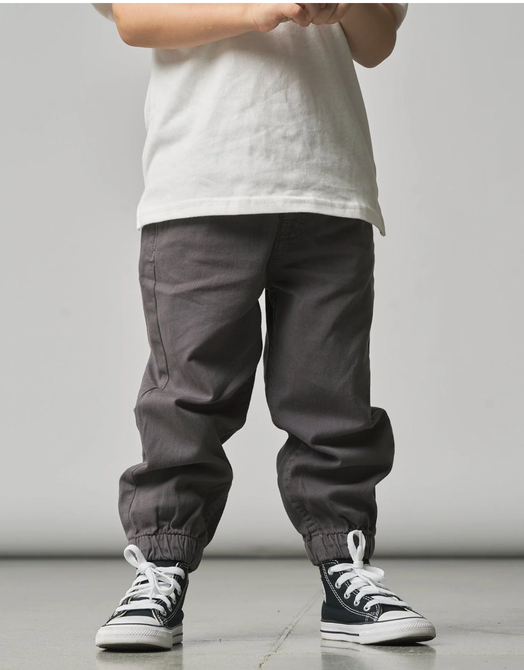 Cotton Twill Jogger - Grey