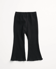 Ribbed Flare Pant - Black