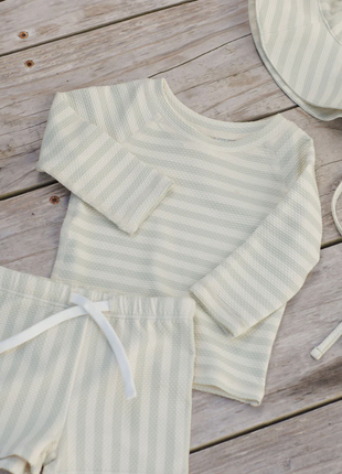 Sun Hat  || Mint Stripe