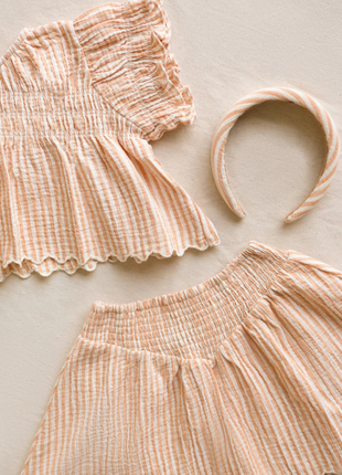 Colette Top || Grapefruit Stripe