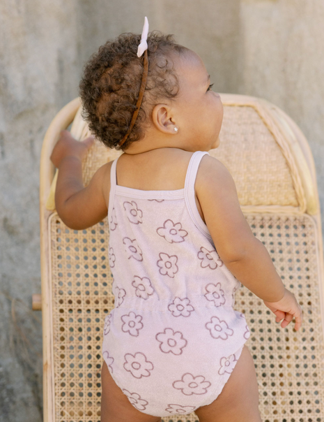 Terry Cinch Romper || Daisy