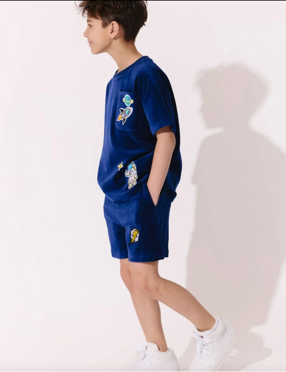 Space Patches Velour Set