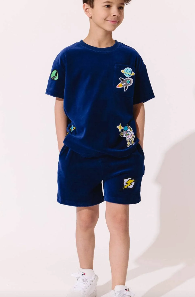 Space Patches Velour Set