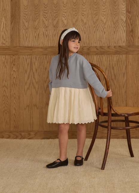 Sweatshirt Dress || Dusty Blue
