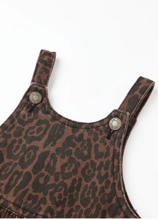 Wide Leg Overall || Leopard