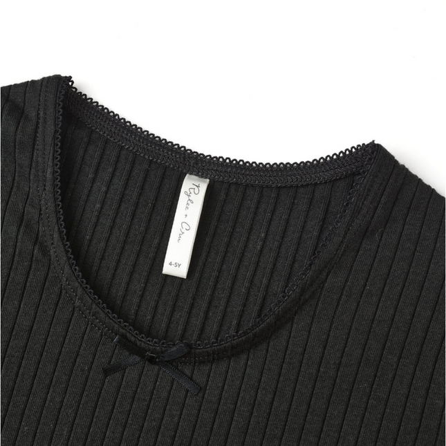 Ribbed Long Sleeve || Black