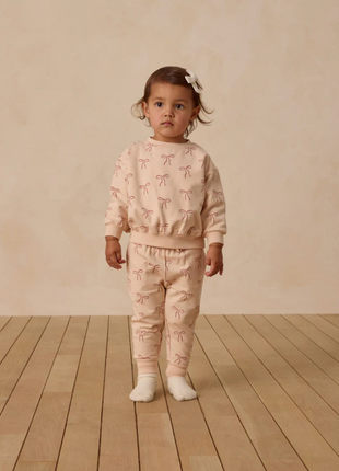 Relaxed Fleece Sweatpant || Red Bows