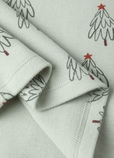 Organic Long Sleeve Pajama Set || Trees