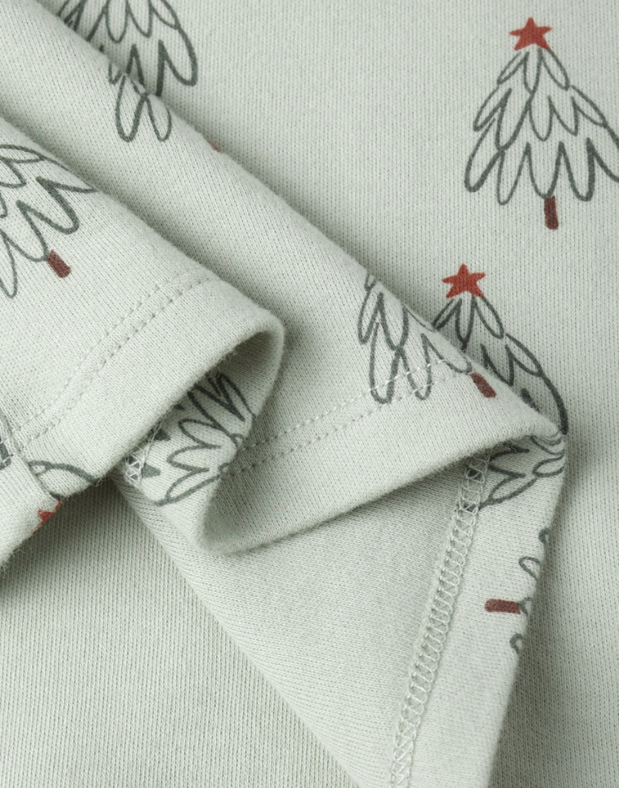 Organic Long Sleeve Pajama Set || Trees