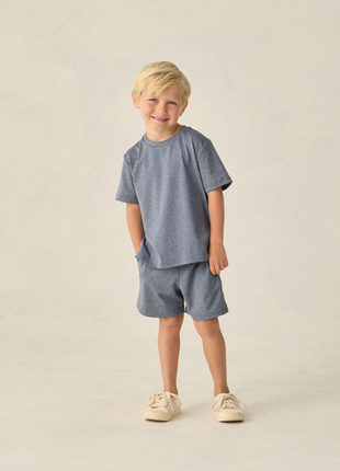 Oceanside Tech Short || Heathered Marine