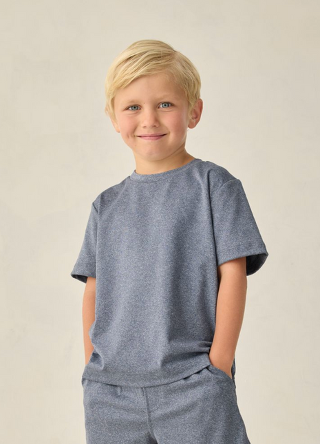 Cove Essential Tee || Heathered Marine