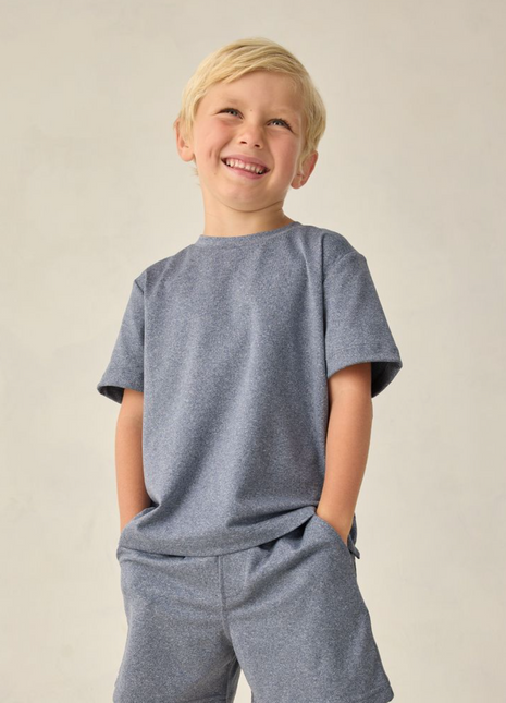 Cove Essential Tee || Heathered Marine