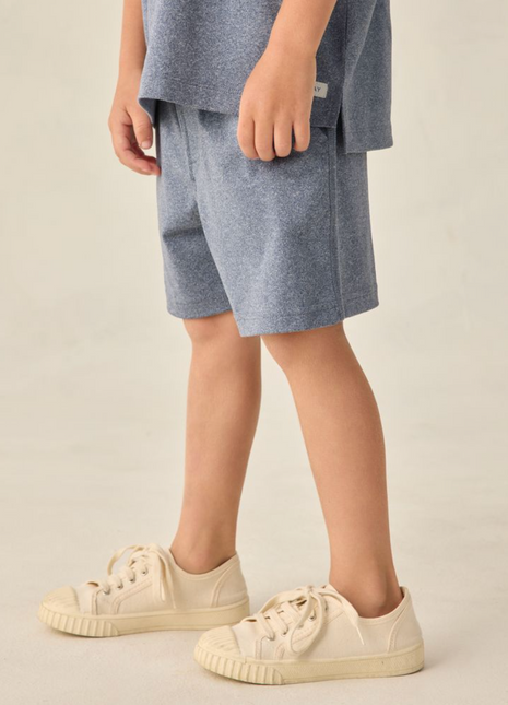 Oceanside Tech Short || Heathered Marine