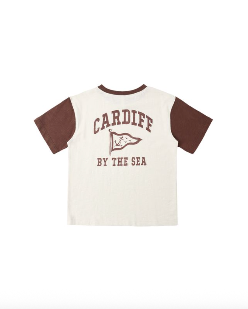 Rylee & Cru Contrast Short Sleeve Tee || Cardiff By The Sea Back