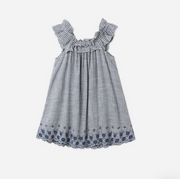 Rylee & Cru Lennon Dress || Marine Gingham Front
