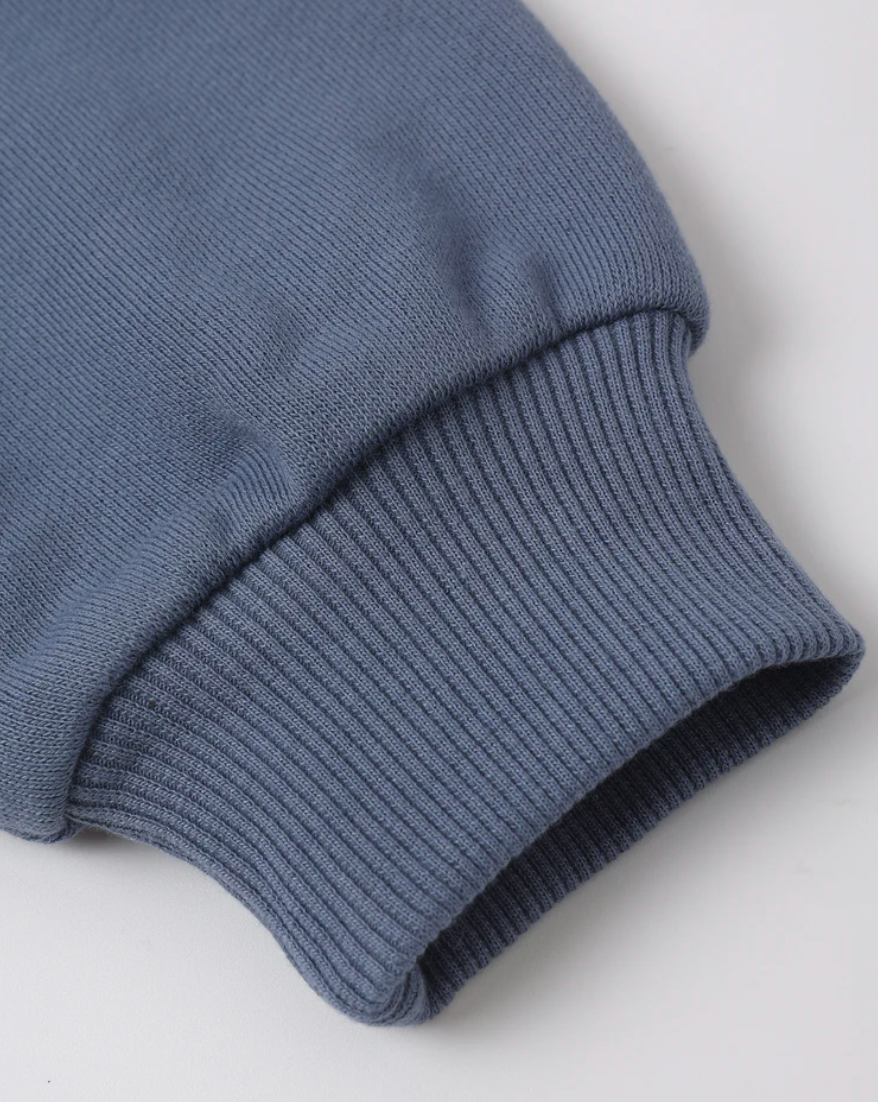 Rylee & Cru Zip Raglan Hoodie || Marine Details