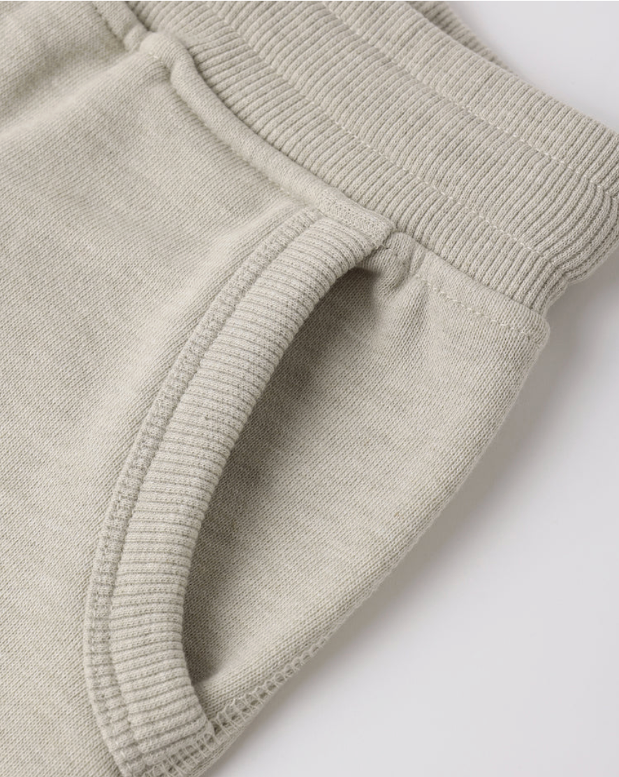 Rylee & Cru Ventura Short || Heathered Oatmeal Details