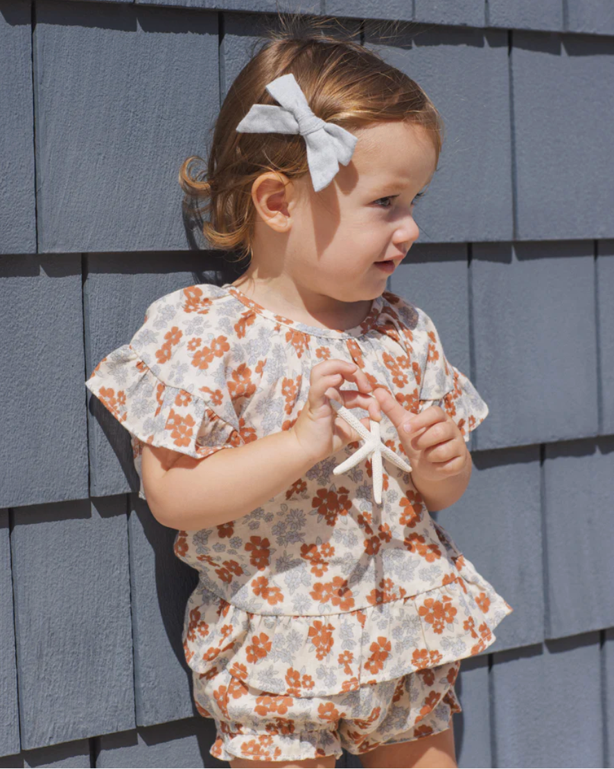 Bows, Set Of 2 || Heathered Light Blue