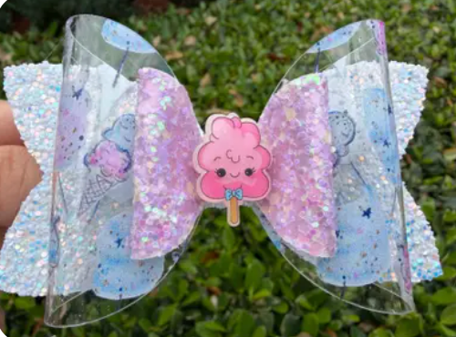 Cotton Candy Hair Bow