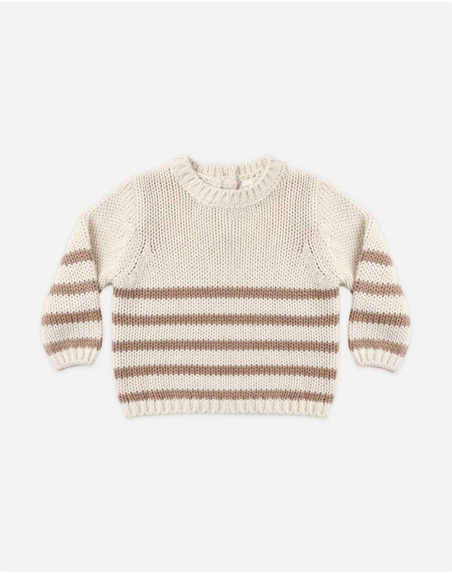 Rex Sweater || Almond Stripe