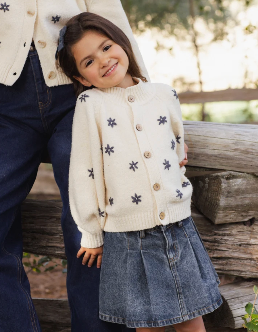 Pleated Denim Skirt || Indigo