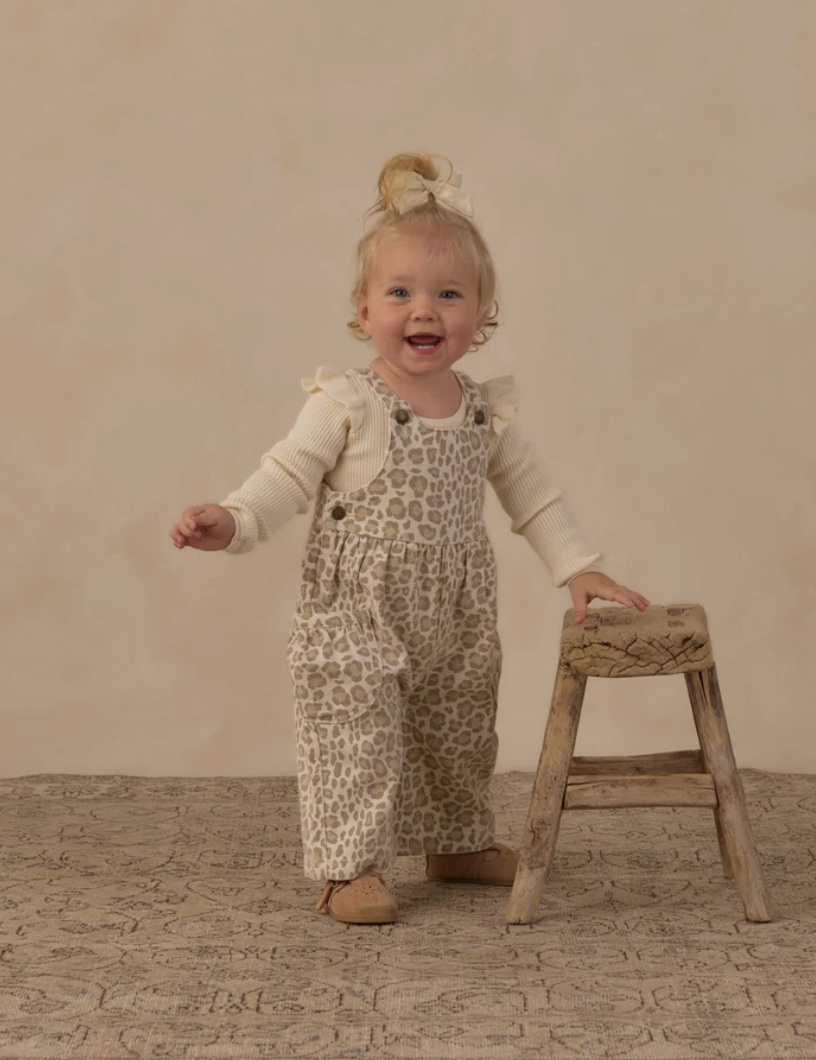 Shoulder Ruffle Bodysuit || Natural