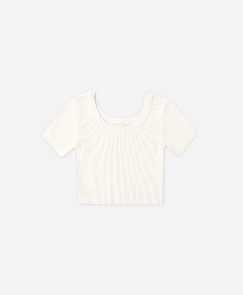 Scallop Tee || Natural