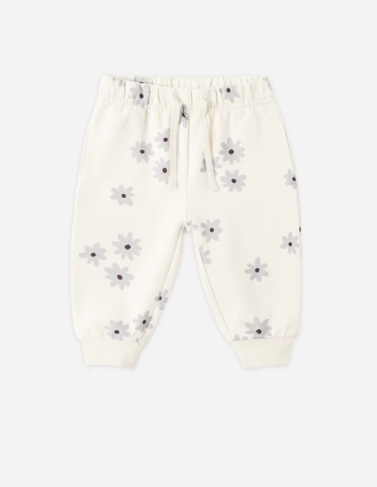 Relaxed Fleece Sweatpant || Blue Daisy