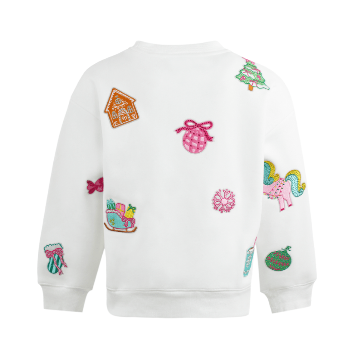 Sweet Holiday Patch Sweatshirt