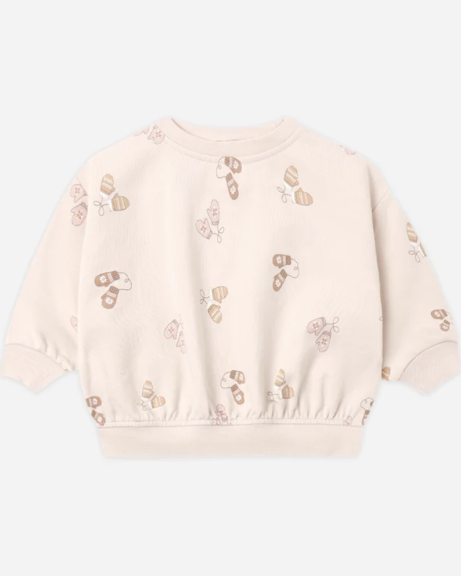 Relaxed Fleece Sweatshirt || Mittens