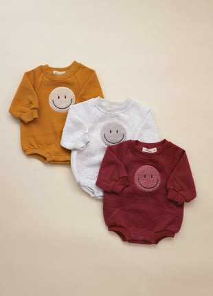 Sherpa Smiley Onesie