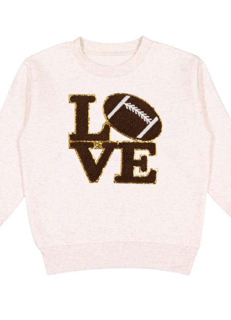 Football Love Patch Sweatshirt