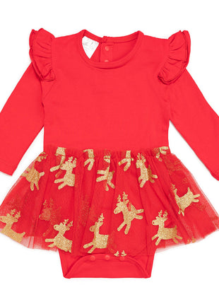 Reindeer Long Sleeve Tutu