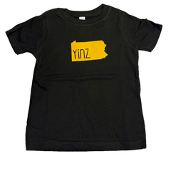 Inclined Designs Burgh Bits: Yinz Pittsburgh Toddler Tee 
