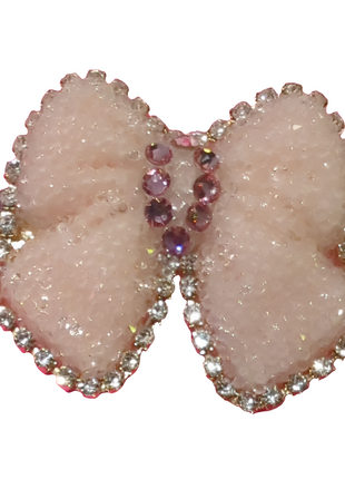 Crystal Bow Alligator Clip