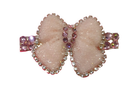Crystal Bow Alligator Clip