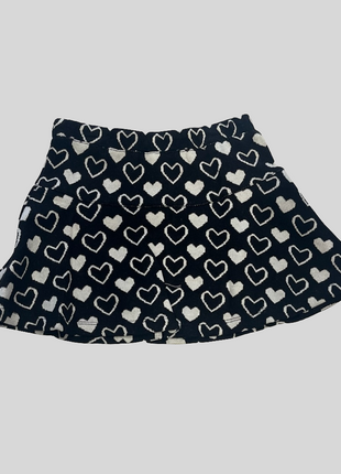 Heart Print Skirt